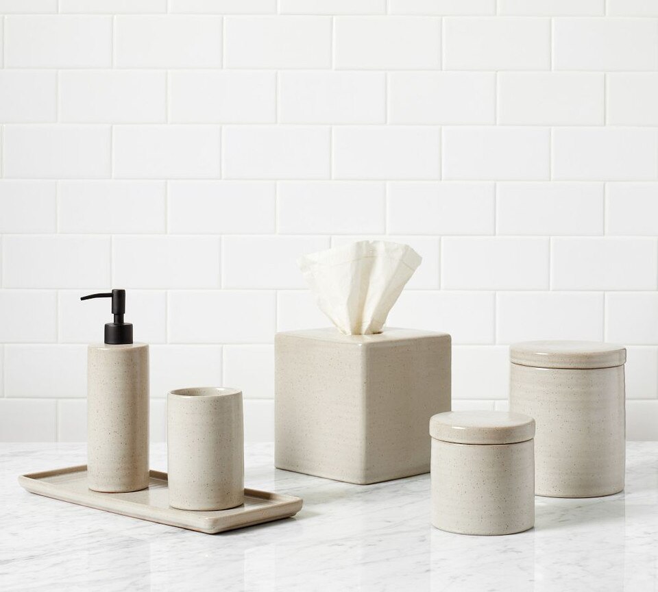 Speckled Ceramic Bathroom Accessories | Pottery Barn Australia